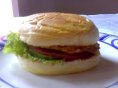 Roti Burger (Burger SAFa Rp. 3.500,-)